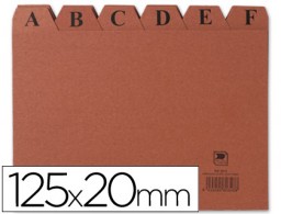Indice fichero cartón Liderpapel nº 4 125x200 mm.